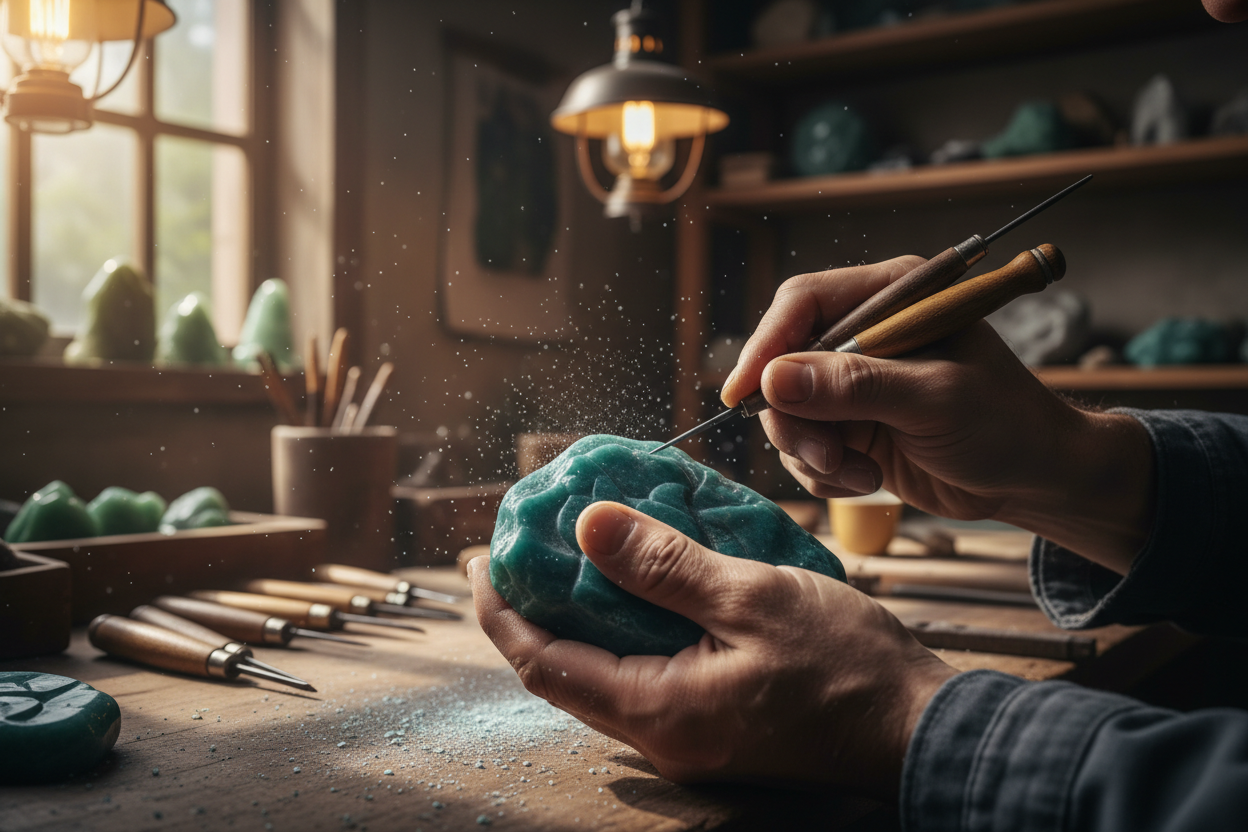 The Living Stone: How Mesoamerican Carvers Shaped Jade by Hand
